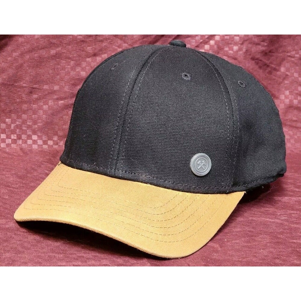 George Mens Felt Baseball Hat Black With Side Pocket